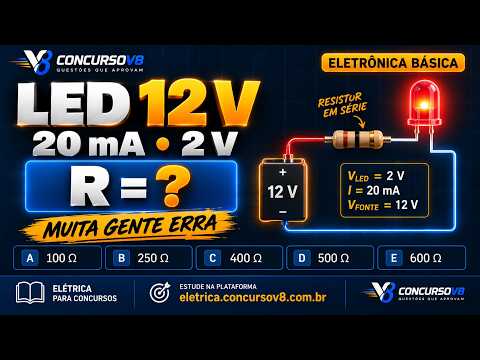LED 12 V: Qual Resistor Usar Para 20 mA?