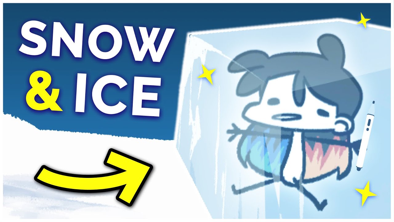 How to Paint SNOW & ICE ❄️ Digital Art Tips & Tricks