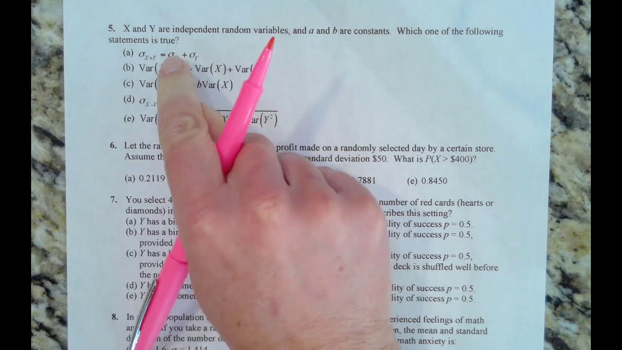 Chapter 6 MC Practice Test