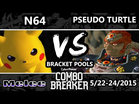 Combo Breaker - N64 (Pikachu) Vs. Pseudo Turtle (Ganondorf) SSBM Pools WS - Smash Melee