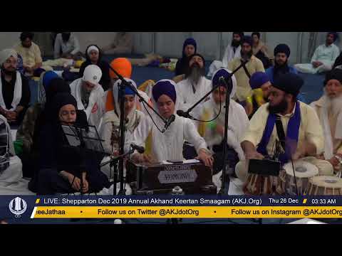 LIVE: Shepperton Dec 2019 Annual Akhand Keertan Smaagam (AKJ.Org)