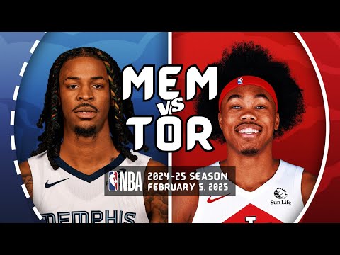 MEMPHIS GRIZZLIES vs TORONTO RAPTORS | FULL GAME HIGHLIGHTS | February 5, 2025 [1080p]