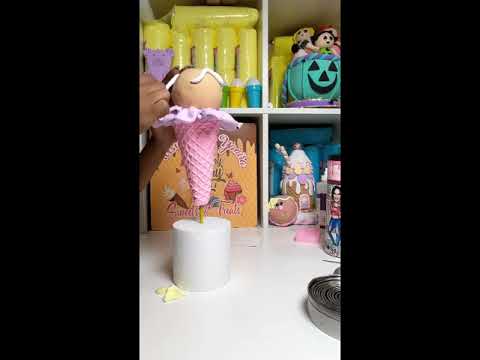 Gingie ice cream cone ornament #christmasinjuly #designsbyyanira