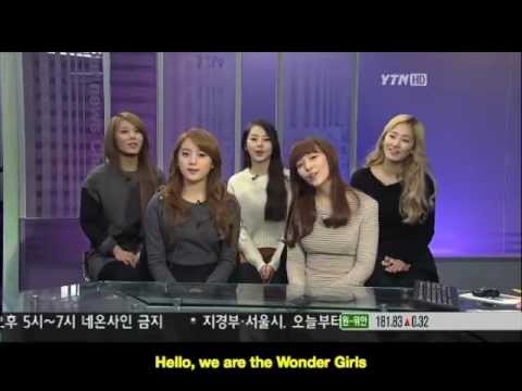[ENG SUB] Wonder Girls YTN 24hr News Interview Part 1