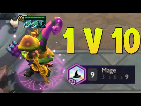 9 Mage Veigar 1v10 | 3 Star Chosen | Double Hextech