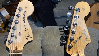 Video thumbnail for Highway One Strat: Early Version vs. Later Version by Guitars and Music