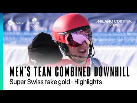 SWITZERLAND WIN GOLD! 🇨🇭| Alpine Skiing Men's Team Combined Downhill | Winter Olympics 2026