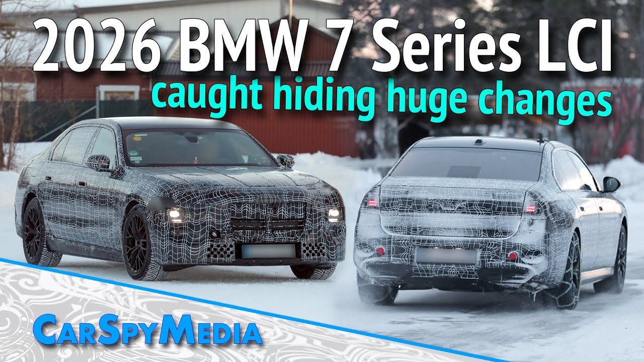 2026 BMW 7 Series G70 Facelift Prototype Caught Hiding Huge Changes During Scandinavia Winter Tests