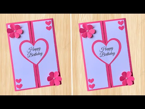 DIY Birthday Card Making | Easy & Beautiful Handmade Card Tutorial at Home