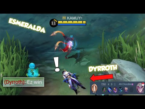 Finally! Enemy pick Dyrroth ❗ This is how to play esmeralda against dyrroth 🔥