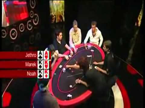 Turniej pokerowy   AA na KK na KK   niesamowita sytuacja w pokerze, zobacz co się stanie