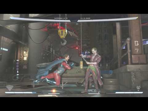 Superman corner tech using 1-1 string - Injustice 2