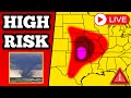 🔴 BREAKING Tornado Warning Coverage - Tornado Outbreak, Giant Hail With Live Storm Chaser
