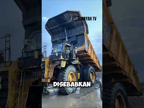 bongkar batu bara membuat sopir truk berjoget dalam kabin #truk #viral #tambang #batubara #unik