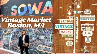 Boston Vintage Market in the South End October Vlog