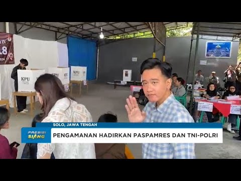 PENGAMANAN TPS TEMPAT WAPRES GIBRAN "NYOBLOS" DI MANAHAN SOLO