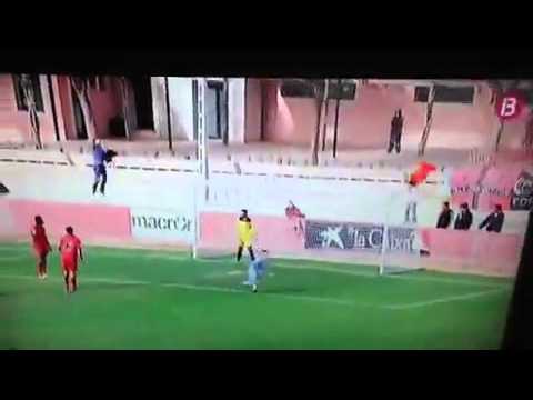 P.R. Golazo de chilena del portero Tolo Barcelo del U.D.Alcudia contra el Mallorca B