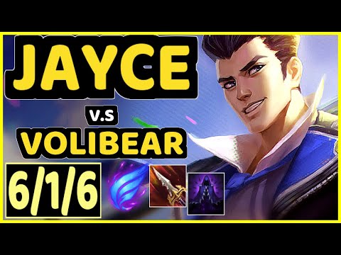 THAL (JAYCE) vs VOLIBEAR - 6/1/6 KDA TOP CHALLENGER GAMEPLAY - KR