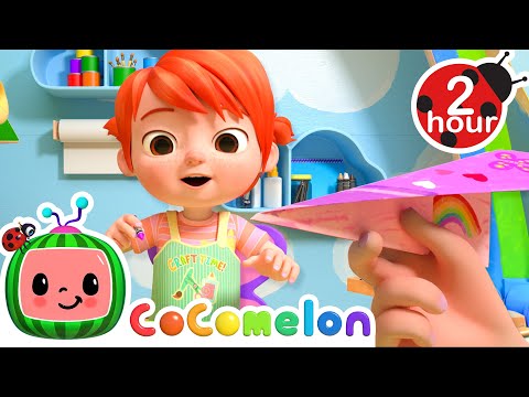 YoYo's Arts & Crafts Time: Paper Airplanes |2 HOUR Compilation | Home Learning for Kids 🖍️