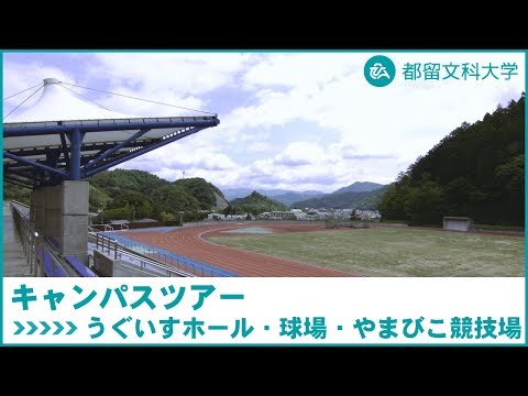 都留文科大学　Webキャンパスツアー　うぐいすホール・球場・やまびこ競技場