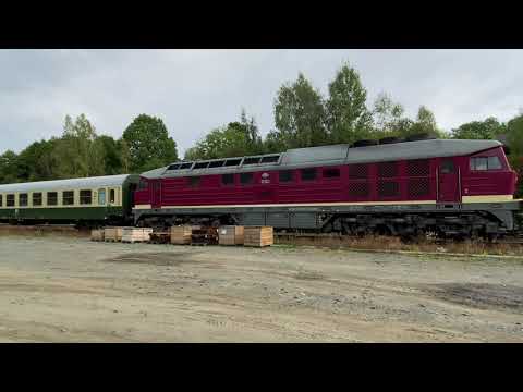 Zug der Einheit mit 132 293-2 von Gera über Gutenfürst nach Nürnberg