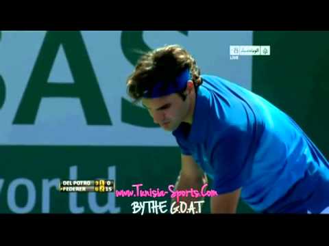 Roger Federer vs Juan Martin Del Potro - ATP Indian Wells 2012. Highlights