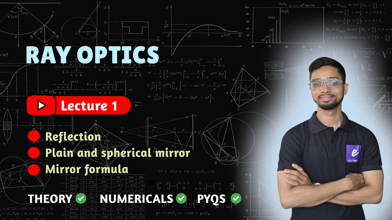 Ray Optics (Class 12) - Lecture 1 | Theory | Numericals | PYQs  covered