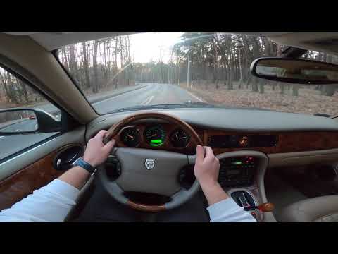 1998 Jaguar XJ X308 4.0 V8 284 HP - POV Test Drive, exhaust sound, powerslide, and acceleration.
