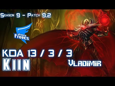 AFs Kiin VLADIMIR vs DARIUS Top - Patch 9.2 KR Ranked
