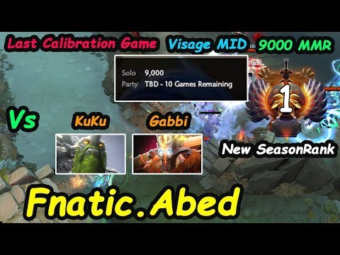 Fnatic Abed - [Visage] Vs TNC Gabbi KuKu Last Calibration Game TOP-1 New Rank Season 9k Dota2 7.21