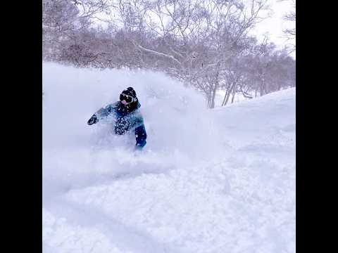 冲多少粉雪都不觉得够 #snowboarding #粉雪 #单板滑雪 #二世谷