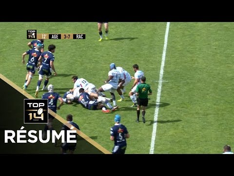 TOP 14 - Résumé Agen-Racing 92 : 3-35 - J26 - Saison 2018/2019