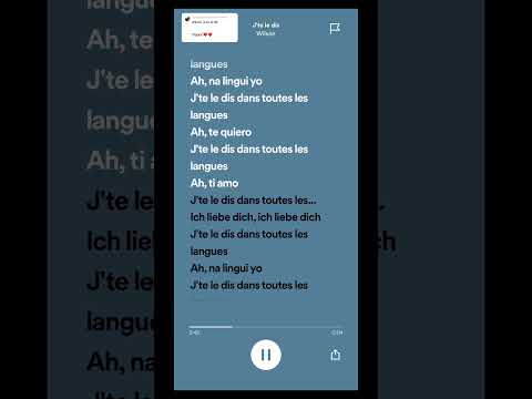 J’te le dis #pourtoi #speedup #music #❤️