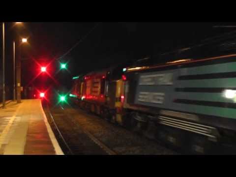 37688/37218 with 57308 DIT 6K73 Sellafield - Crewe flasks 4th November 2013