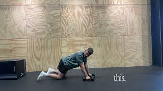 How to do a kneeling renegade row