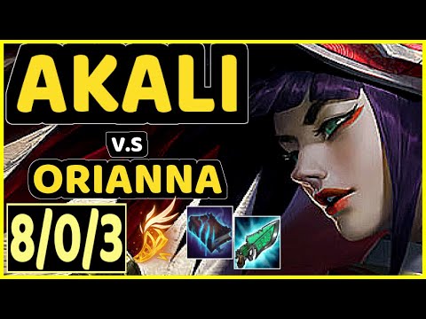 TAKESHI (AKALI) vs ORIANNA - 8/0/3 KDA MID GAMEPLAY - BR Ranked GRANDMASTER