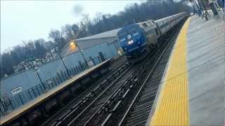 preview picture of video 'Amtrak & Metro North at Tarrytown 2/27/13'