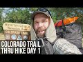 Colorado Trail Thru Hike Day 1 | The Start of the Journey at Waterton Canyon
