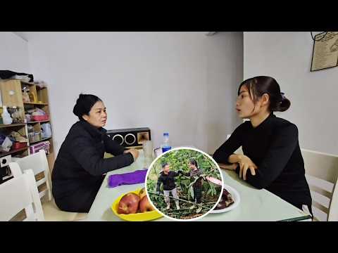 Huong's mother returned home and was very worried when she didn't see him