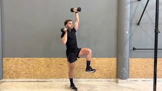 1-Leg standing Alt. Shoulder Press