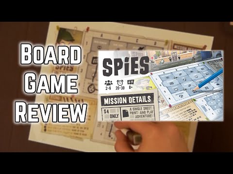 Board Game Review - Spies! - First Play Thoughts