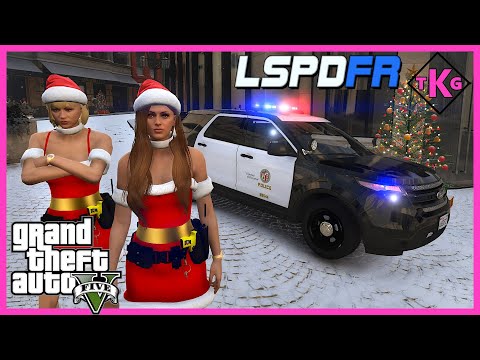 GTA 5 MODS MERRY CHRISTMAS PATROL 4K!!!| LSPDFR CALIFORNIA VEHICLES| EP166 (GTA 5 MODS)