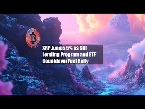 XRP skacze o 5%, ponieważ program pożyczkowy SBI i odliczanie do ETF napędzają rajd