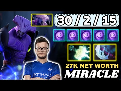 🔥 MIRACLE Faceless Void Hard Carry 30 KILLS 🔥 27K Net Worth Winter Wyvern Deleted EZ Lane - Dota 2