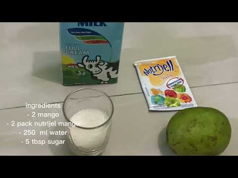 HOW TO MAKE MANGO FRUIT PUDDING