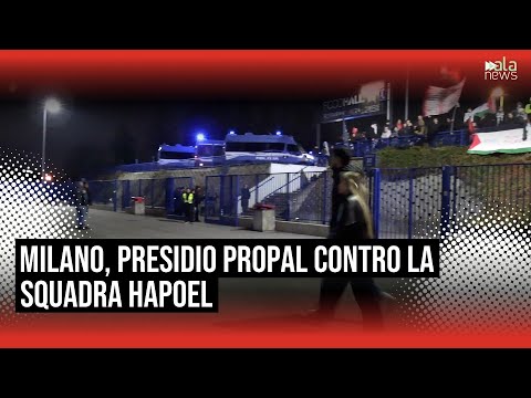 Olimpia EA7-Hapoel, ProPal contestano tifosi israeliani: "Assassini, vergogna"