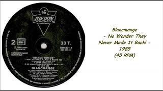 Blancmange - No Wonder They Never Made It Back! - 1985 (45 RPM)