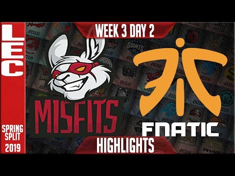 MSF vs FNC Highlights | LEC Spring 2019 Week 3 Day 2 | Misfits vs Fnatic Soaz vs Bwipo Grudge Match