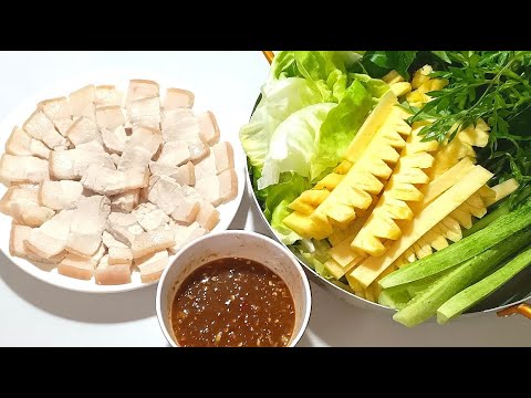 Bánh tráng cuốn thịt heo