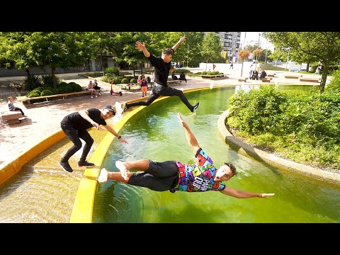 Parkour Stick Challenge #1 | Jay vs. Vova vs. Tary